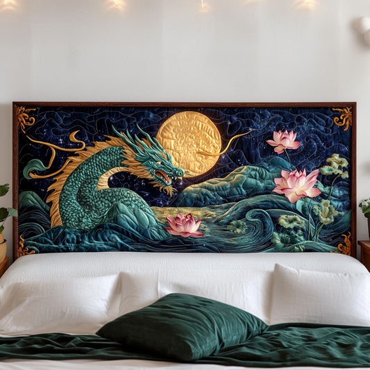Moonlit Dragon KL3012032CL Quilted Headboard Slipcover
