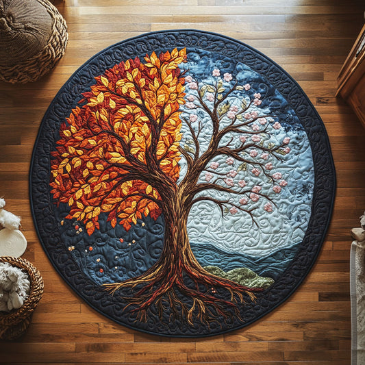 The Changing Tree WY1208053CL Quilted Round Mat