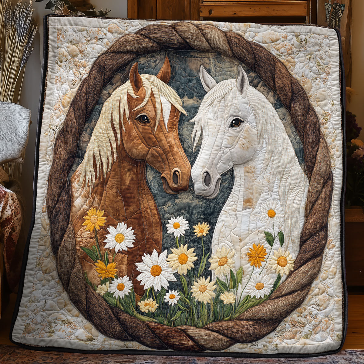 Couple Horse WX3105014CL Quilt