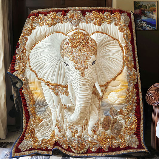 Royal White Elephant WY2001016CL Quilt