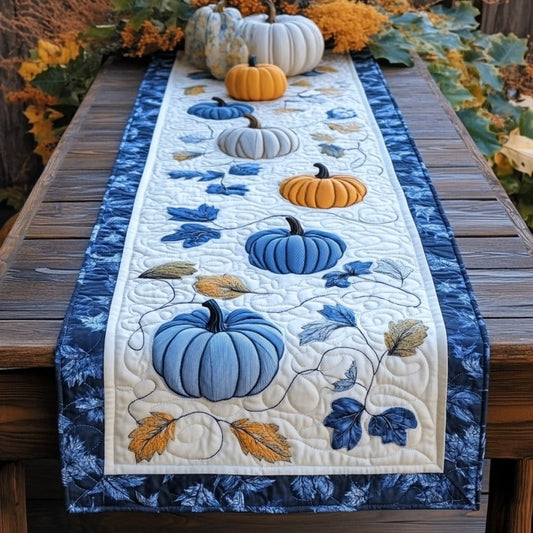 Blue Pumpkins XR1209004CL Quilted Table Runner