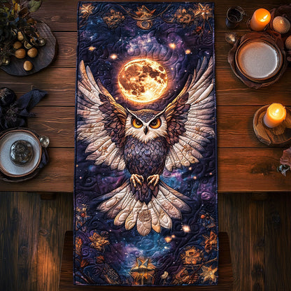 Celestial Owl CW1007009CL Quilted Table Runner