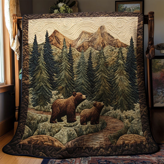 Bear In Forest WY1202073CL Quilt