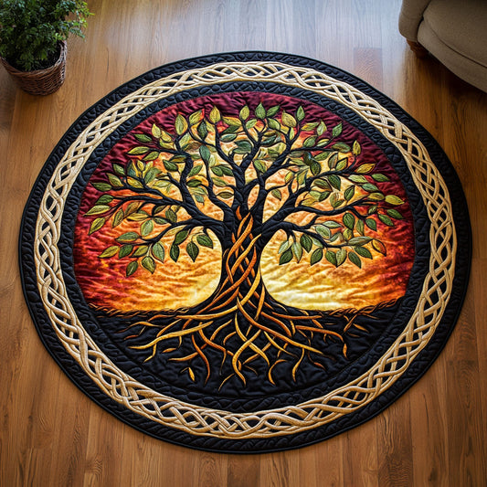 Branches of Grace CM1505014CL Quilted Round Mat