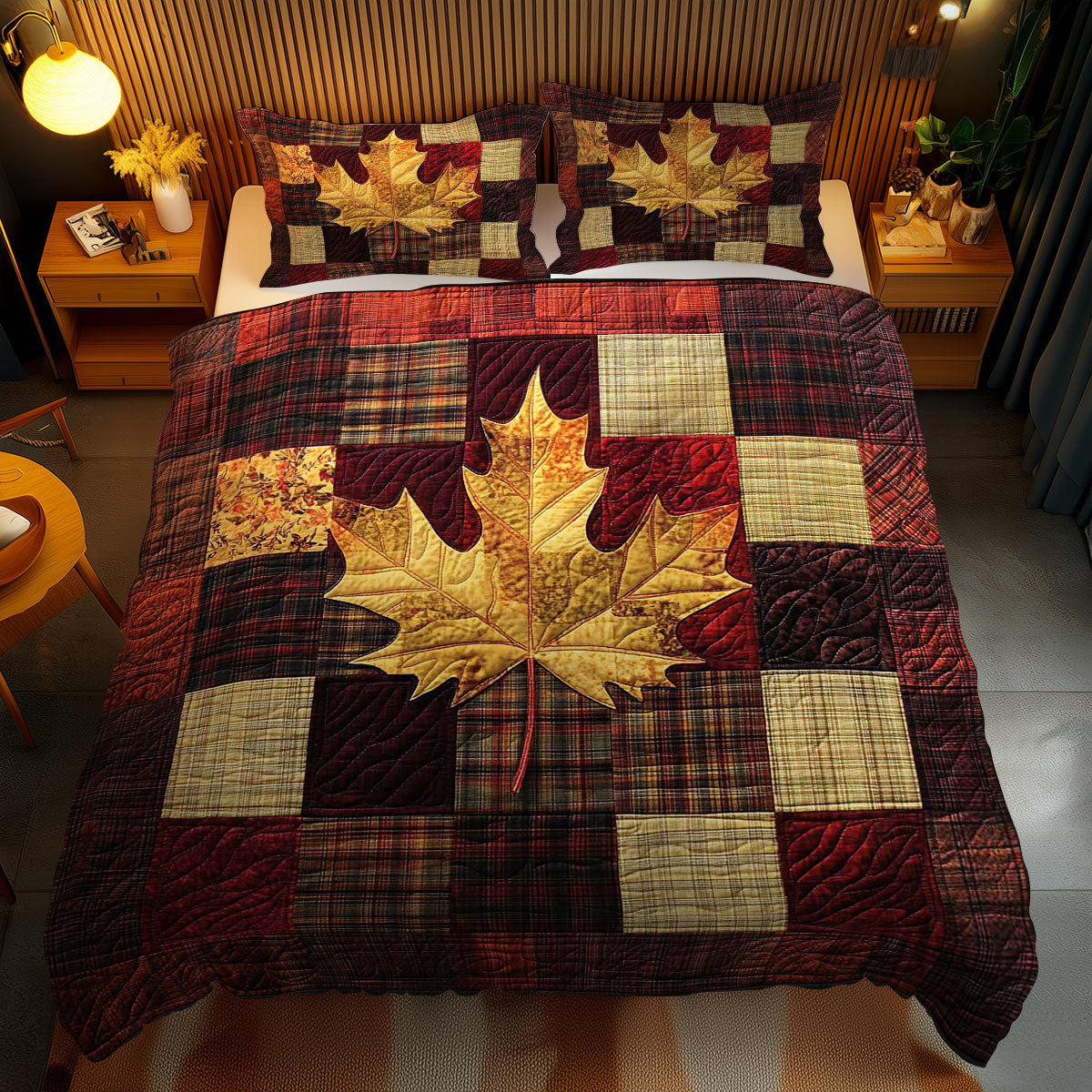 Plaid Maple WN0802083CL Duvet Cover Set