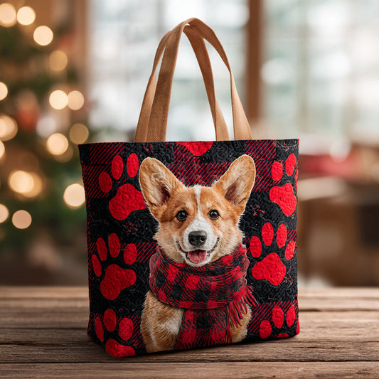 Corgi Paw CW0310009CL Quilted Tote Bag