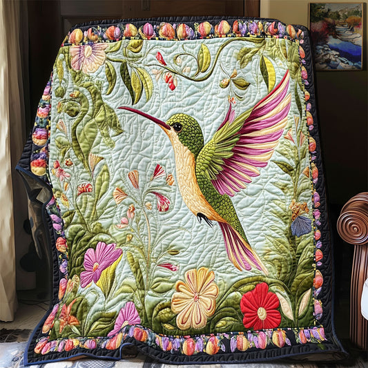 Hummingbird Garden Symphony YR1101035CL Quilt