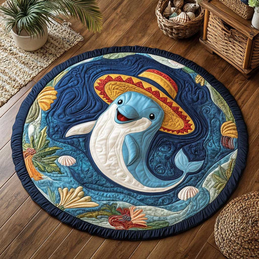 Fiesta Dolphin WN2103055CL Quilted Round Mat