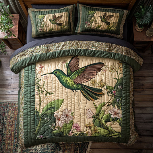 Hummingbird And Flower WY2402019CL Duvet Cover Set