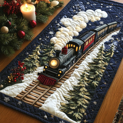 Christmas Express CP2810070CL Quilted Table Runner