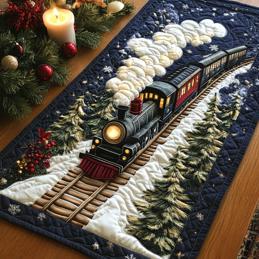 Christmas Express CP2810070CL Quilted Table Runner