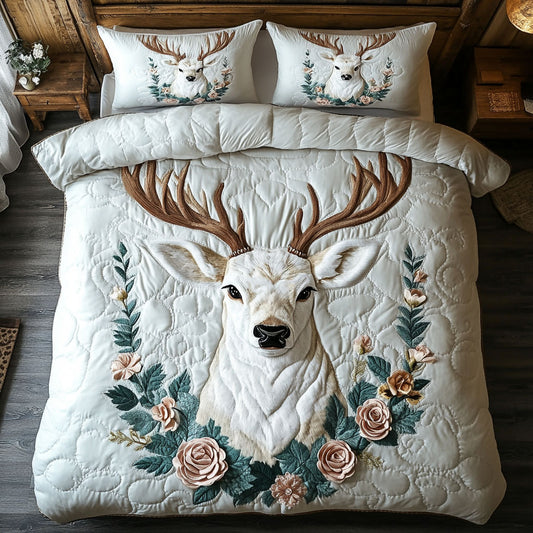 Floral Deer CW2006017CL Duvet Cover Set