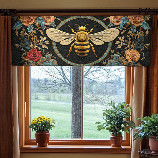 Bee Floral WX1705001CL Quilted Valance
