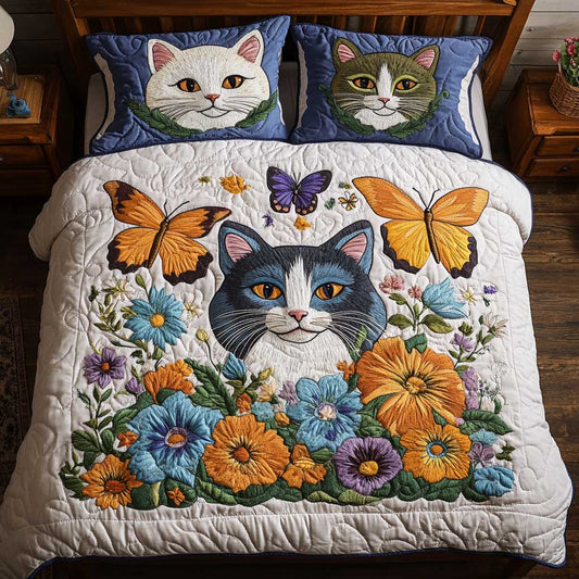 Flower Garden Tabby WP0801014CL Duvet Cover Set