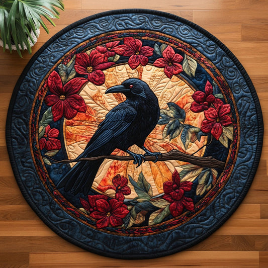Midnight Raven CM2304008CL Quilted Round Mat