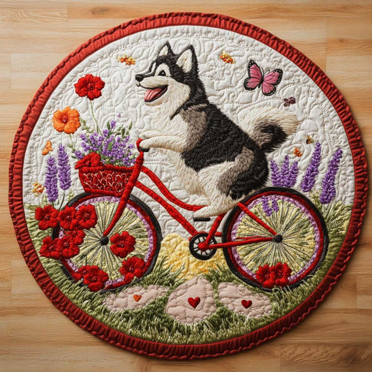 Husky Adventures WN2204030CL Quilted Round Mat