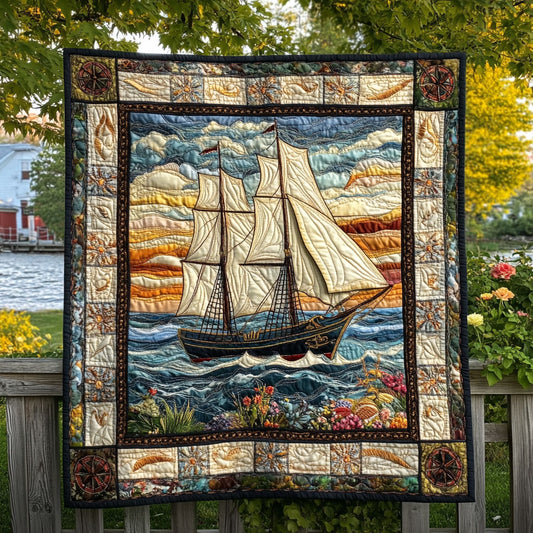 Rustic Sailboat WN0809099CL Quilt