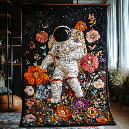 Astronaut Blooming Galaxy WU2210033CL Quilt