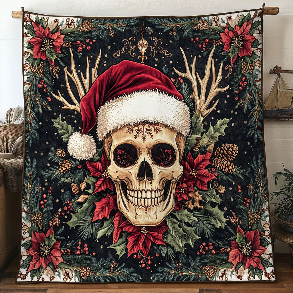 Skull Red Bloom WN0310075CL Quilt