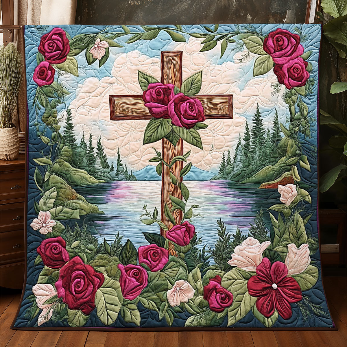 Faith In Bloom WJ2805003CL Quilt