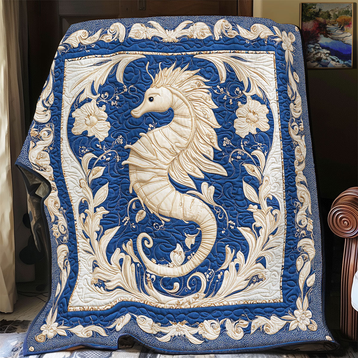 Majestic Seahorse WY1701050CL Quilt