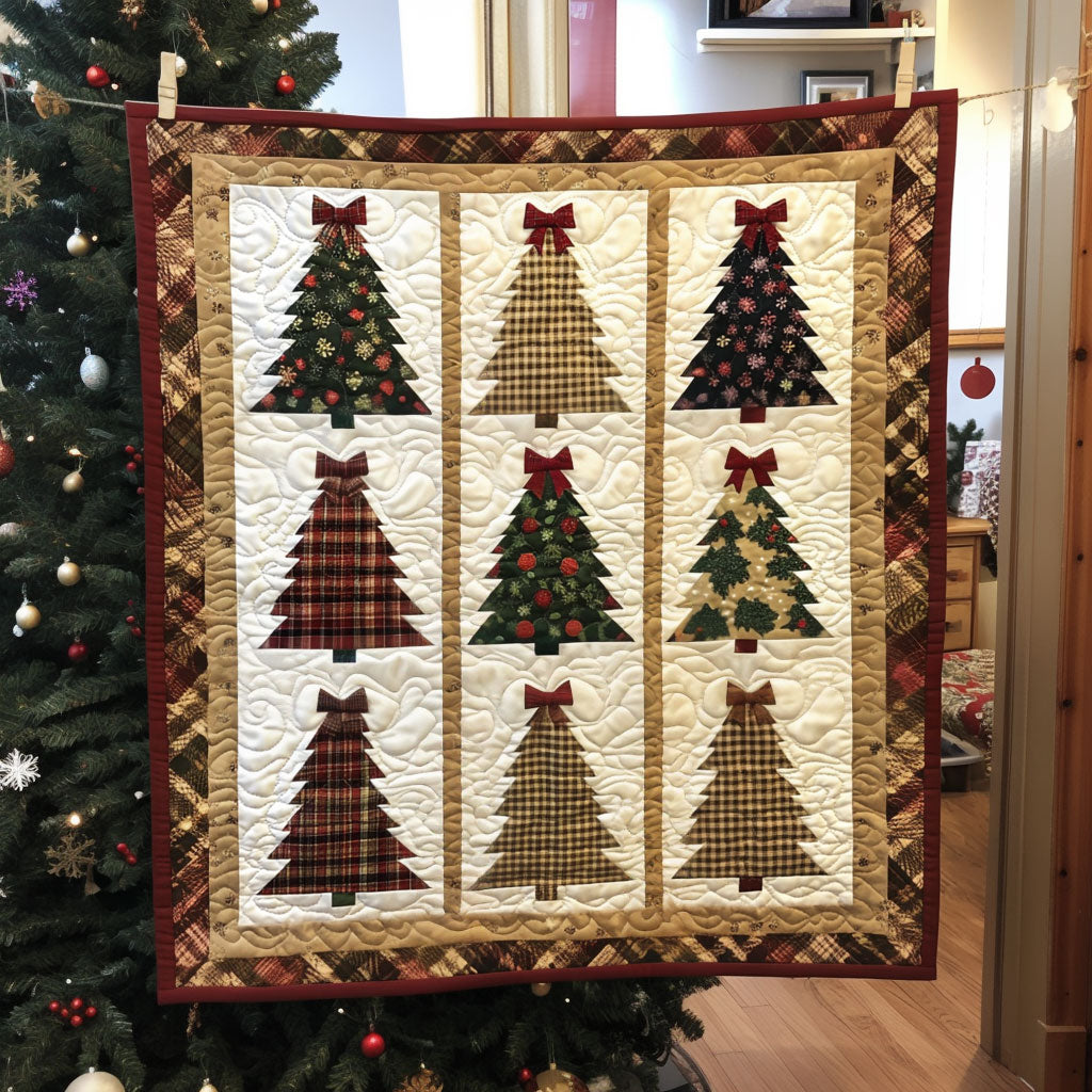 Patchwork Christmas Trees LT1311006CL Quilt