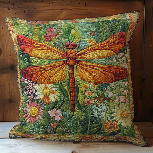 Fire Dragonfly In Garden WY0402068CL Quilt Pillow Case