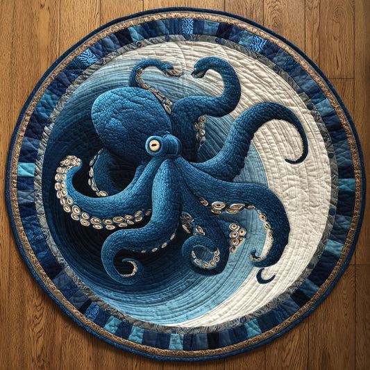 Storm Octopus WN2909056CL Quilted Round Mat