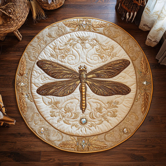 Gilded Wings WY3006081CL Quilted Round Mat