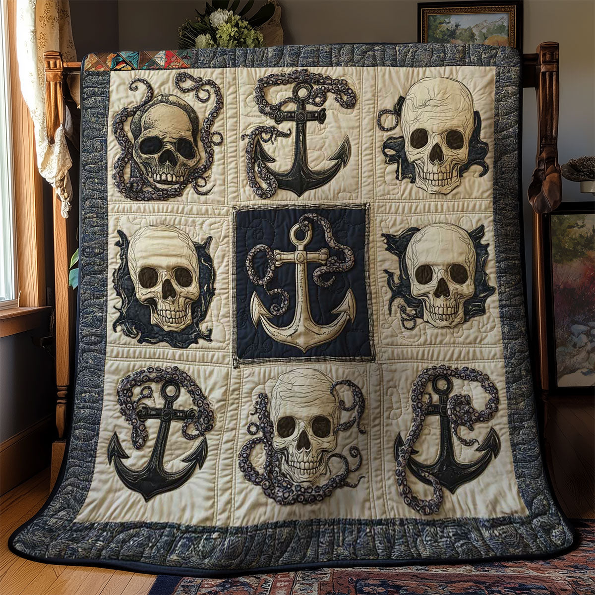 Anchor And Skull WN2311041CL Quilt