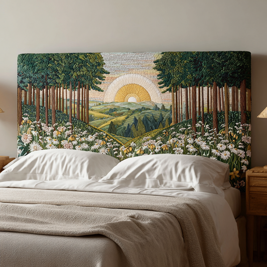 Sunrise Woodland XR2512028CL Quilted Headboard Slipcover