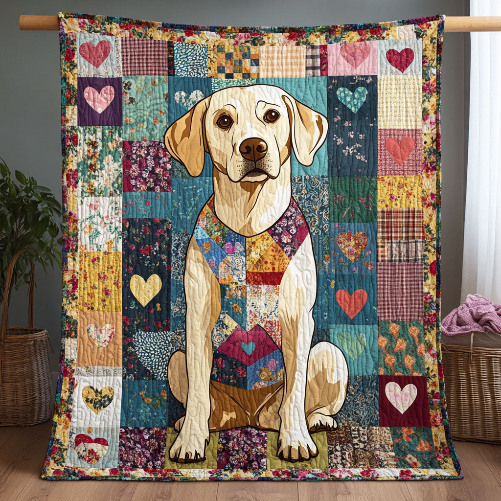 Labrador Heart CW0601031CL Quilt
