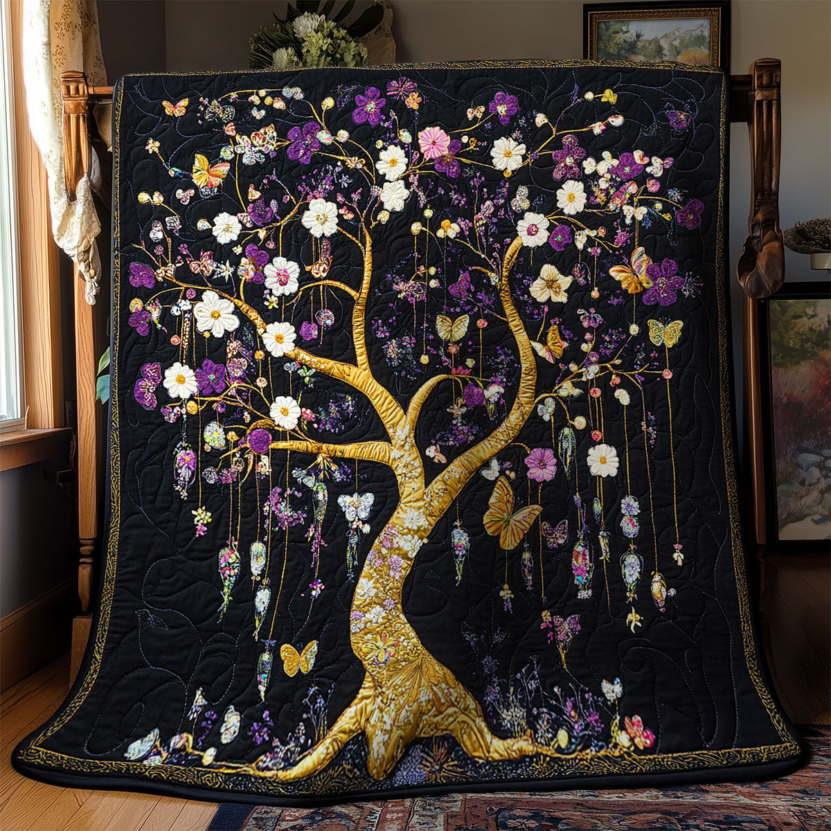 Crystal Tree Of Life WY1802012CL Quilt