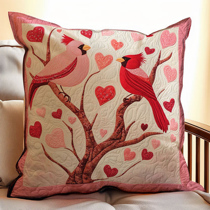 Couple Cardinal WX2401060CL Quilt Pillow Case