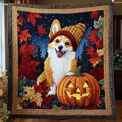 Cozy Corgi Night CW0608039CL Quilt