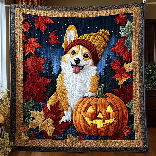 Cozy Corgi Night CW0608039CL Quilt