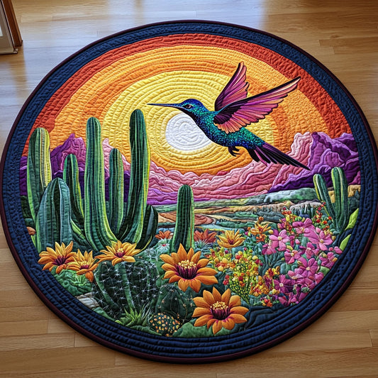 Guardians Of The Cactus LT2011010CL Quilted Round Mat