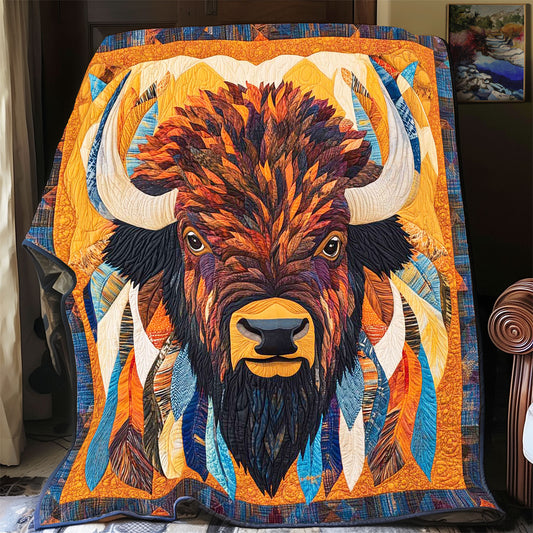 Bison Native American WP3012005CL Quilt