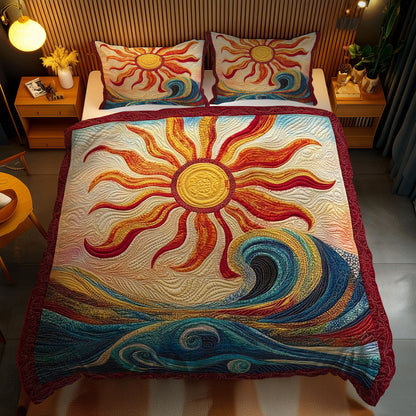 Swirling Sun And Surf WN1203126CL Duvet Cover Set