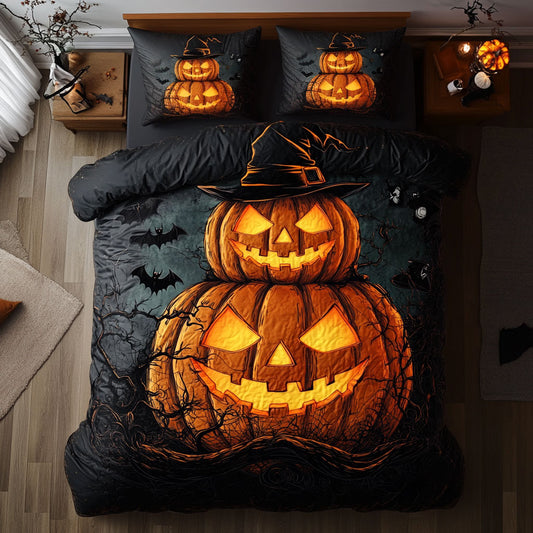 Smiling Pumpkin Curse WN0608088CL Duvet Cover Set
