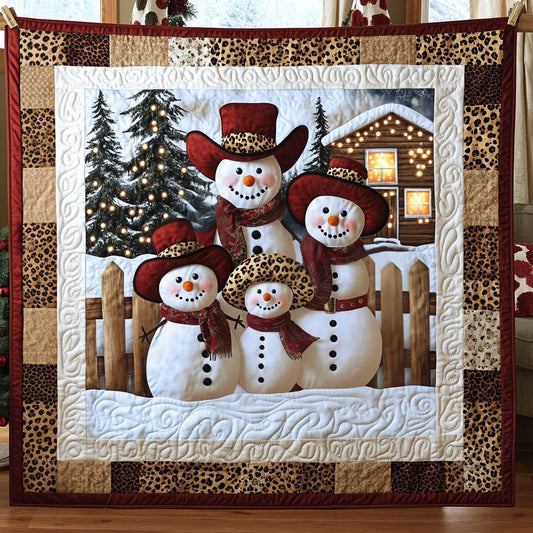 Sassy Snowman Family LT1411013CL Quilt