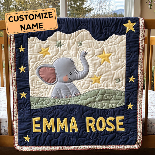 Celestial Cuddles CP2807080CL Personalized Baby Quilt