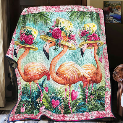 Flamingo And Flower Hat WY1701040CL Quilt