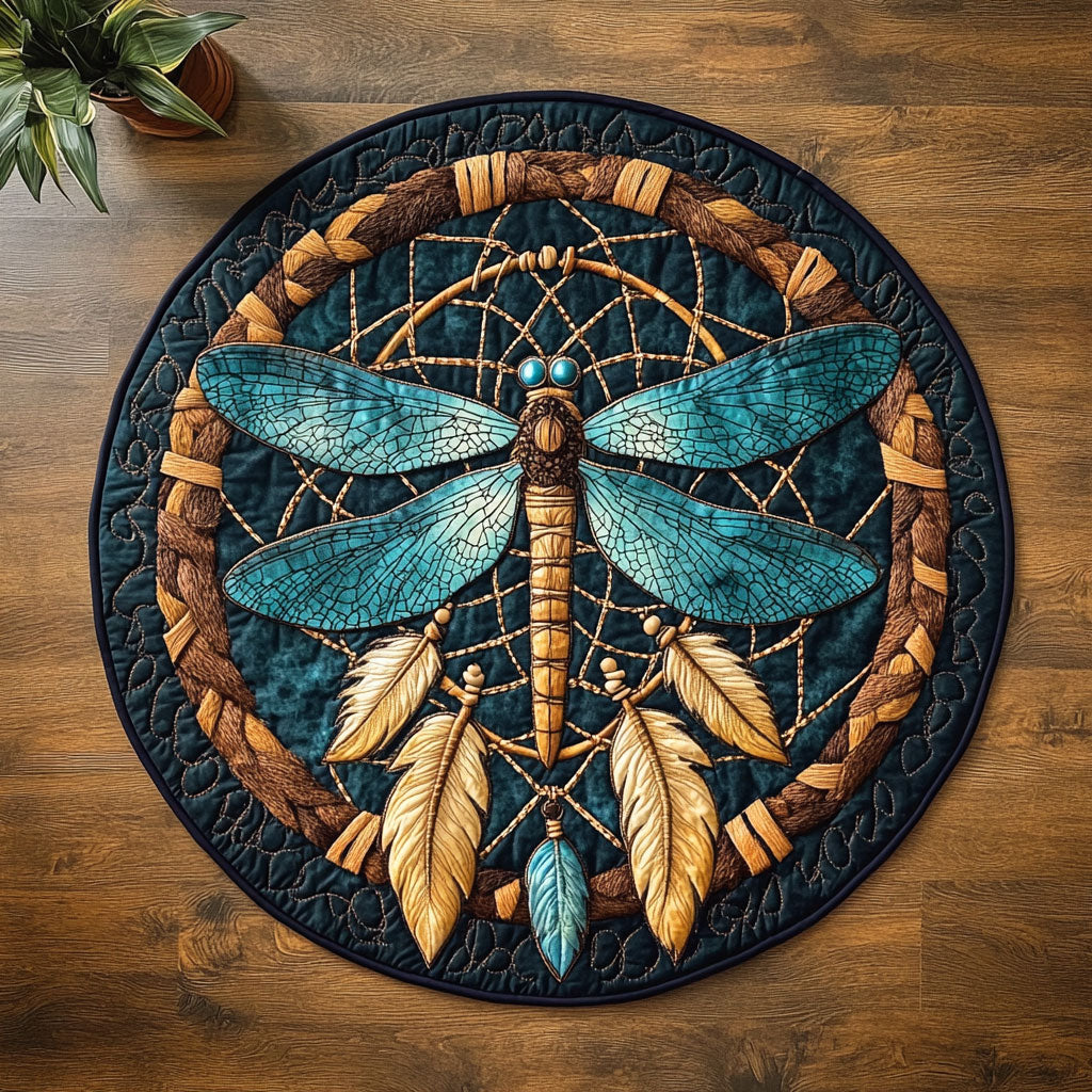 Luminous Flight CM2404024CL Quilted Round Mat