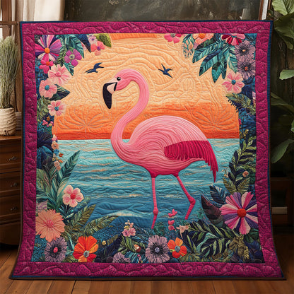 Flamingo Floral WX3105022CL Quilt