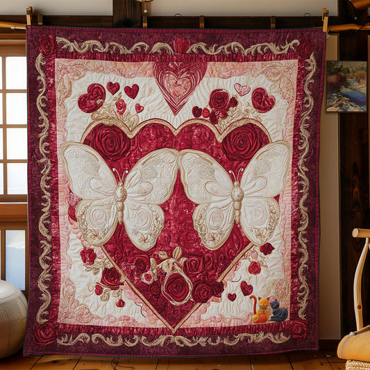 Elegant Butterfly Romance WN0712038CL Quilt