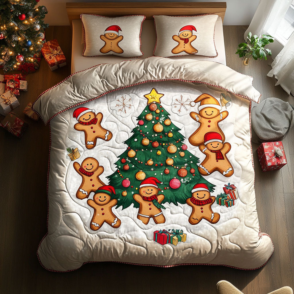 Gingerbread Snow Spark Joy WN1811023CL Duvet Cover Set