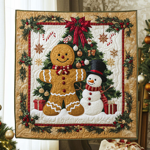 Jolly Pair Gingerbread WN0411060CL Quilt
