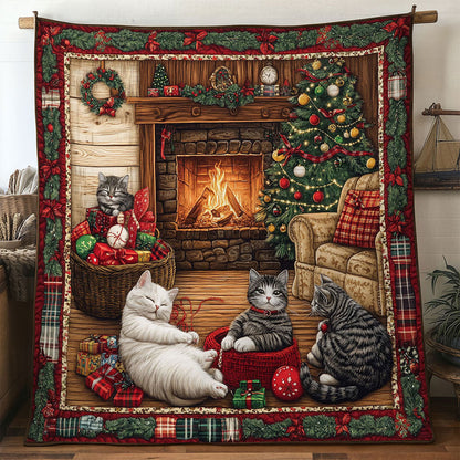 Country Cat Christmas WN1211027CL Quilt