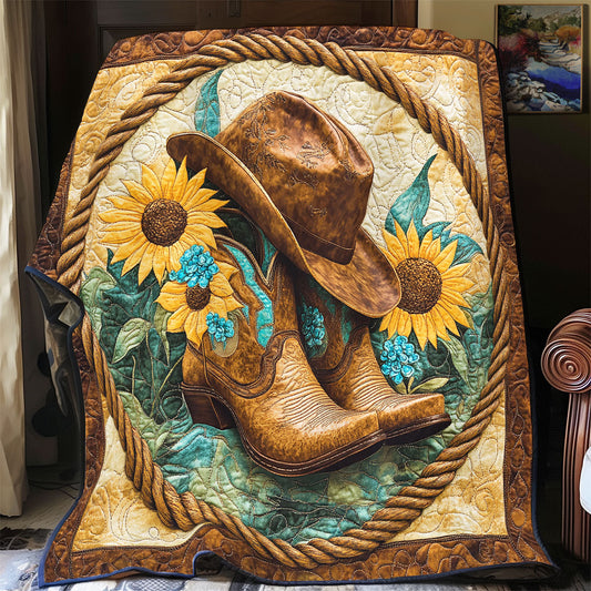 Cowboy Sunflower WX1306009CL Quilt